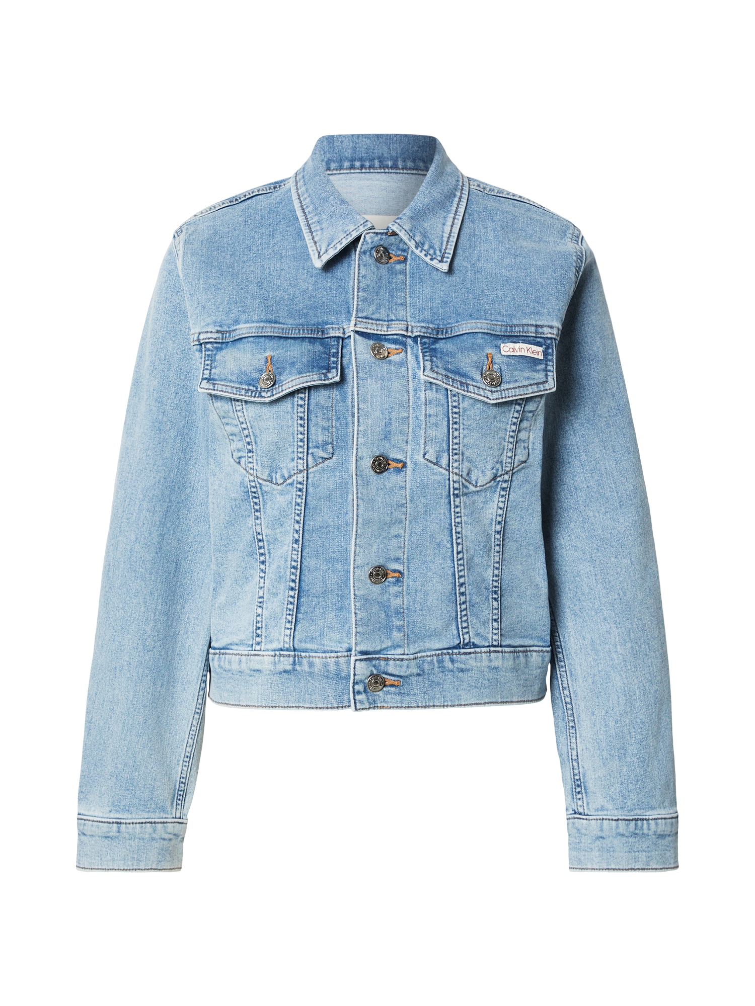 Calvin Klein Jeans Välikausitakki 'Classic Trucker'  vaaleansininen