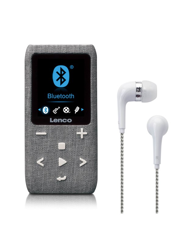 MP3/MP4-soitin Bluetoothilla, 8 Gt, FM-radio, harmaa