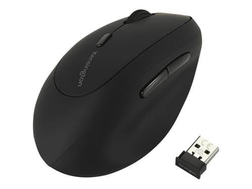 Kensington Pro Fit® Ergo hiiri langaton vasenkätinen - Vertical mouse - 6 painiketta - Musta