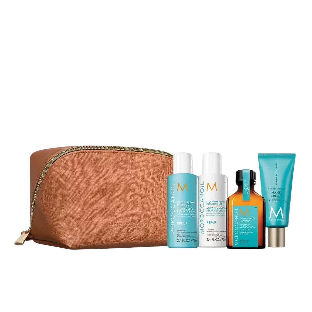 Moroccanoil Korjausmatkakosmetiikkasarja regeneroivalla vaikutuksella 4 kpl