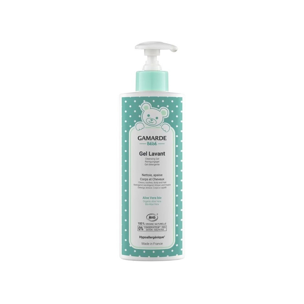 Gamarde Baby - Puhdistusgeeli - Puhdistaa ja rauhoittaa - Vartalo ja hiukset - ORGANIC 400 ml