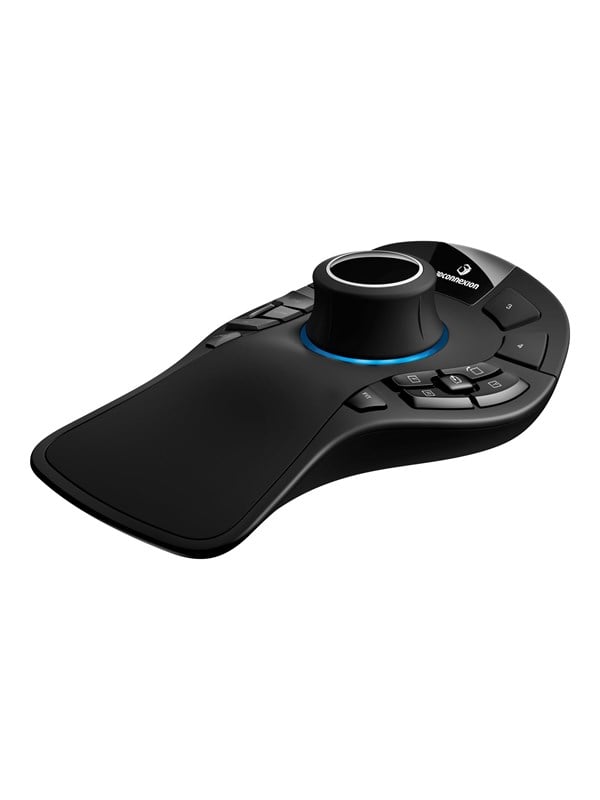 3Dconnexion SpaceMouse Pro -langallinen ergonominen hiiri, musta