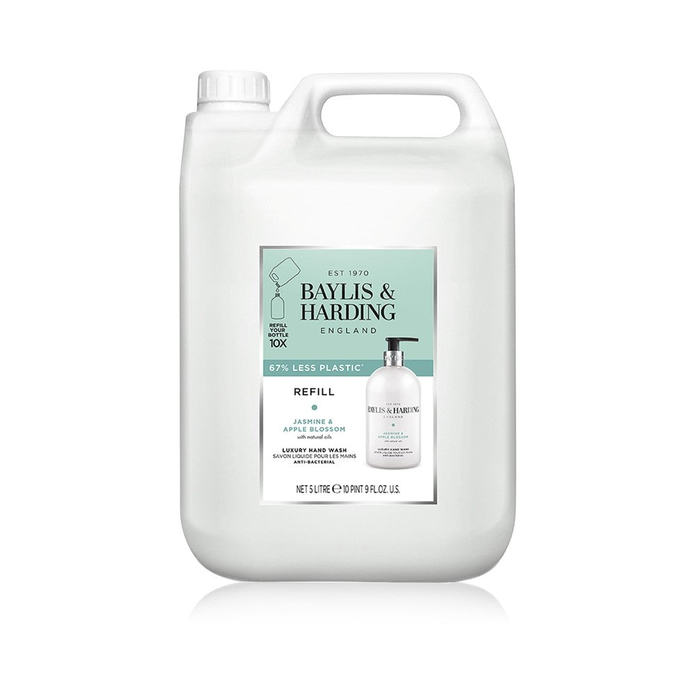 Baylis & Harding Jasmine & Apple Blossom nestesaippuan täyttöpakkaus 5000 ml