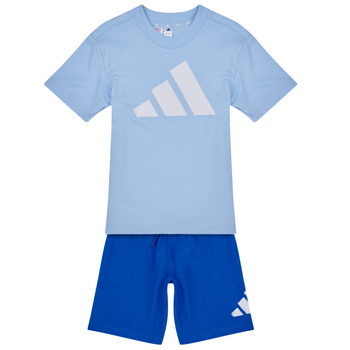ADIDAS SPORTSWEAR Treenipuku 'ESSENTIALS T-SHIRT' katkero / vaaleansininen / valkoinen