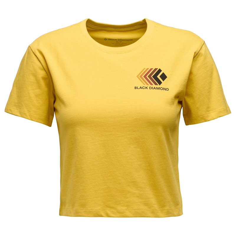 Black Diamond W Faded Crop Ss Tee Soft Ochre - L