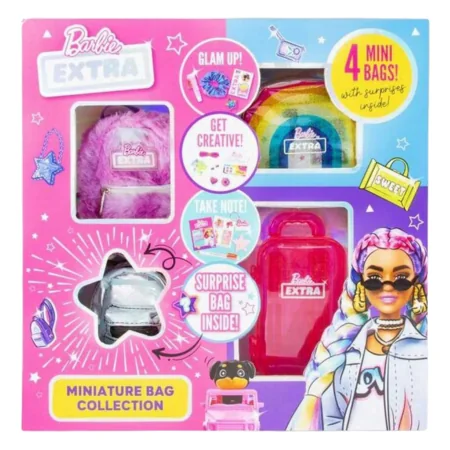 Barbie Extra Mini Laukkukokoelma – 4 kpl