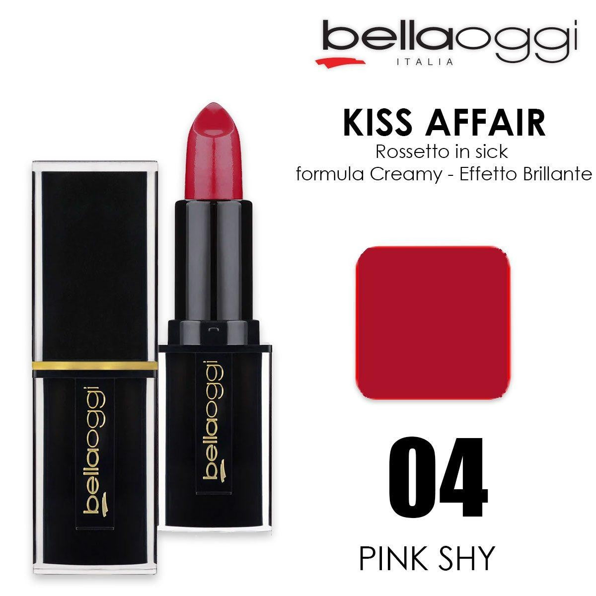 Bella tänään kiss affair kermainen huulipuna stick pink shy 004