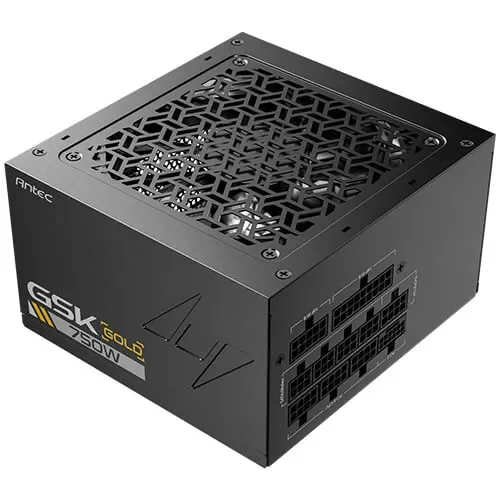 Antec GSK750 V2 - power supply - 750 Watt Virtalähde - 750 Watt - 120 mm - ATX - 80 Plus Kulta sertifioitu