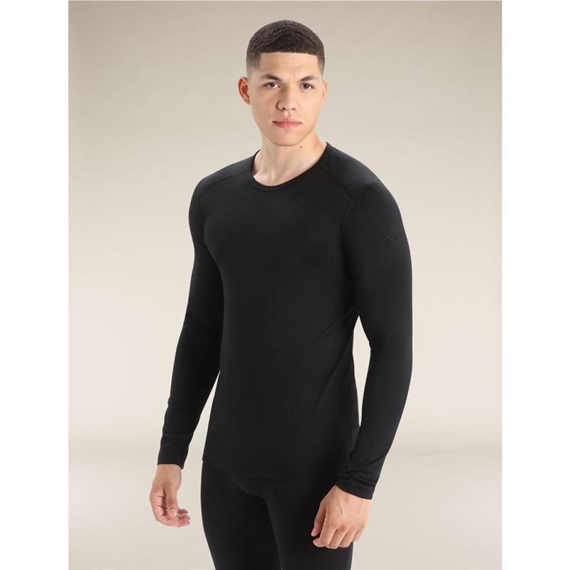Icebreaker M 200 Oasis LS Crewep Men Black - 3XL