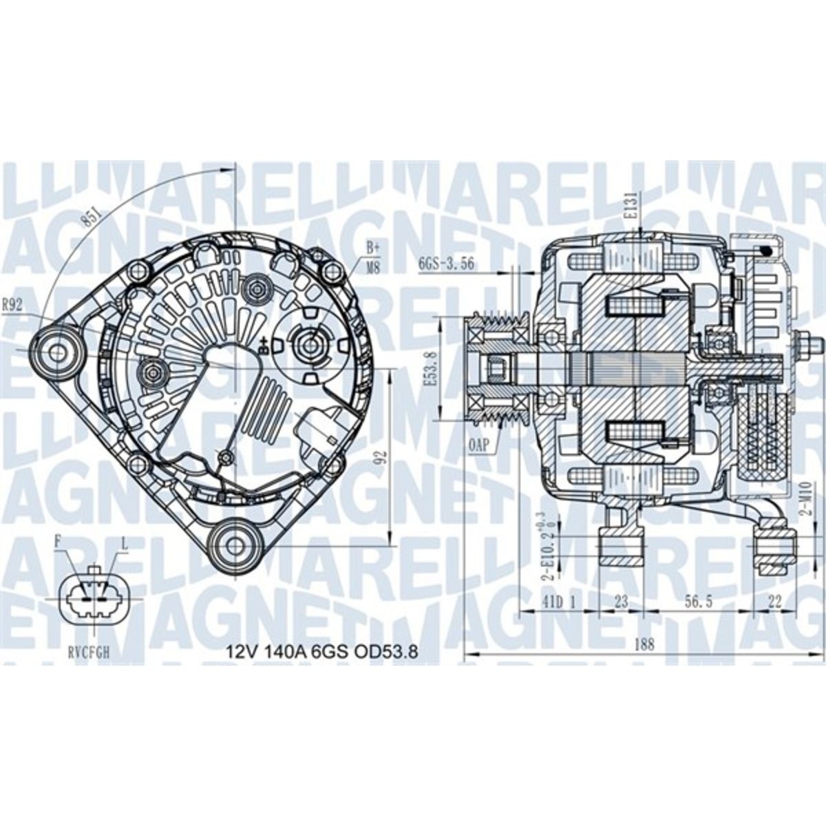 Laturi MAGNETI MARELLI 063731406710