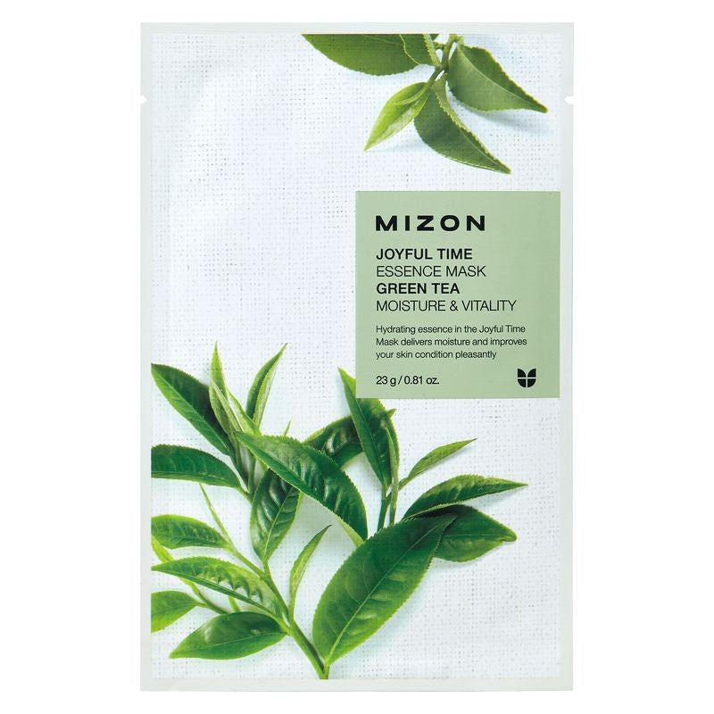 Mizon Joyful Time Essence Mask Green Tea 23 g — Maschera Viso