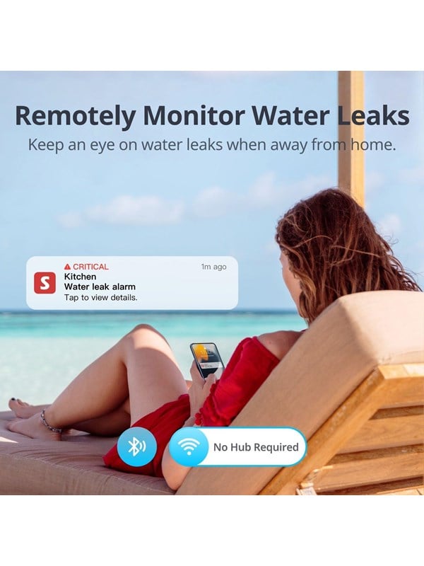 SwitchBot Water Leak Detector with Sensor Cable