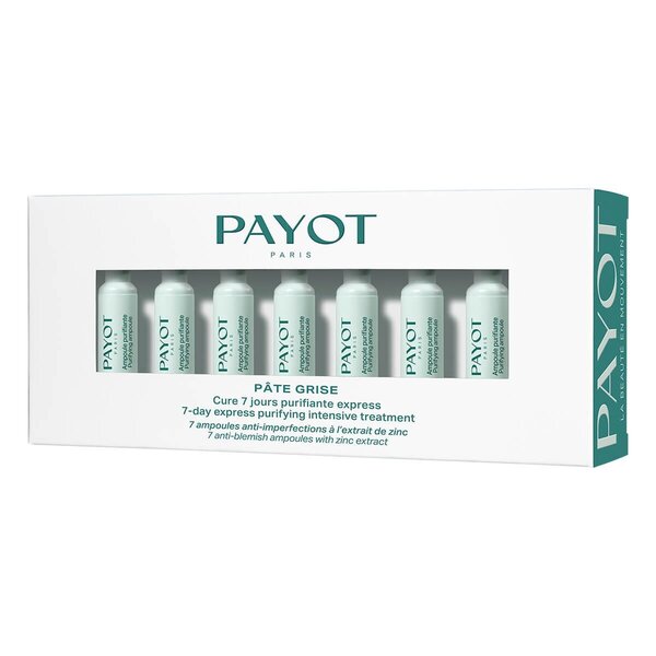Payot Asant Skin ImperfectionsPâte Grise 7 päivän hoitokuuri epämiellyttävien ihovirheiden korjaamiseen.