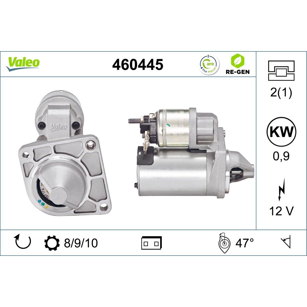 Käynnistysmoottori VALEO 460445