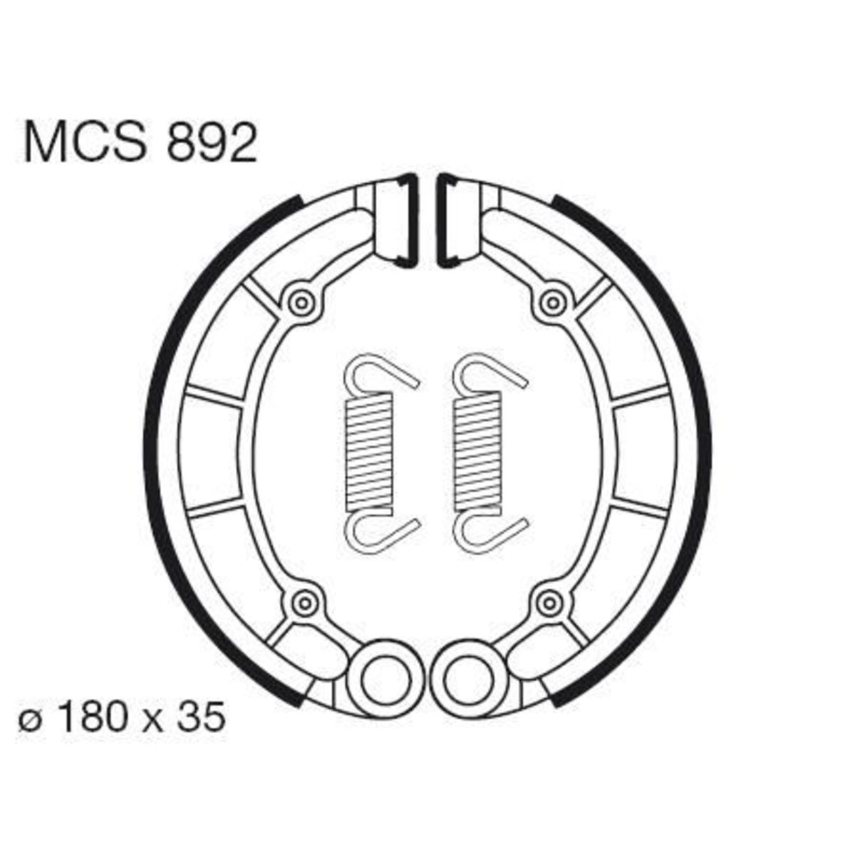 Jarrukenkäsarja TRW MCS892