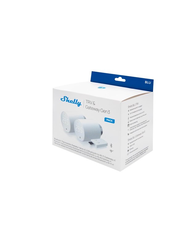 Shelly BLU TRV 2-Pack + BLU Gateway Gen3