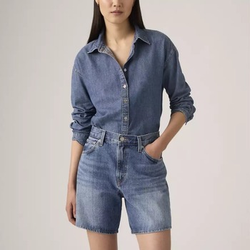 LEVI'S ® Farkut 'High Rise Baggy Shorts' sininen denim