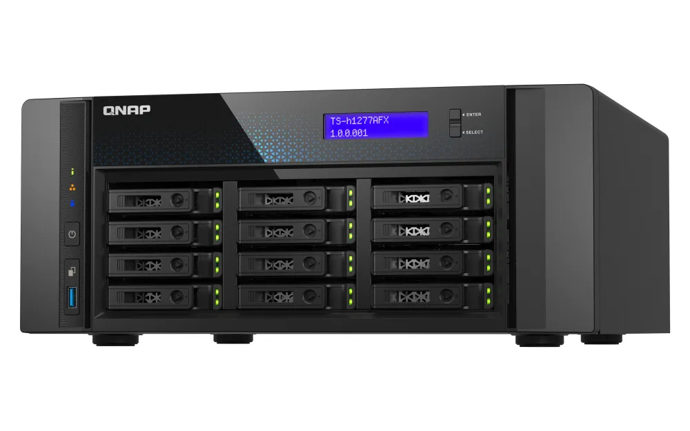 QNAP TS-H1277AFX-R7-32G, NAS, Tower, AMD Ryzen™ 7, 32 GB, DDR5, 0 TB