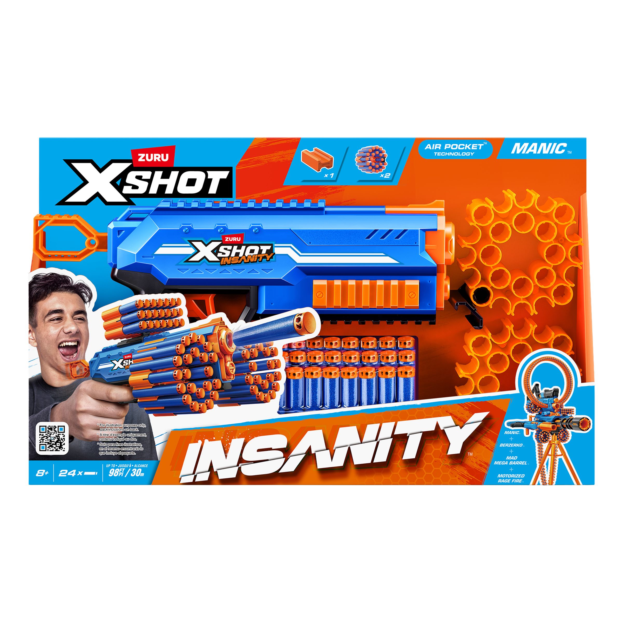 X-Shot Insanity Manic Blaster -leluase