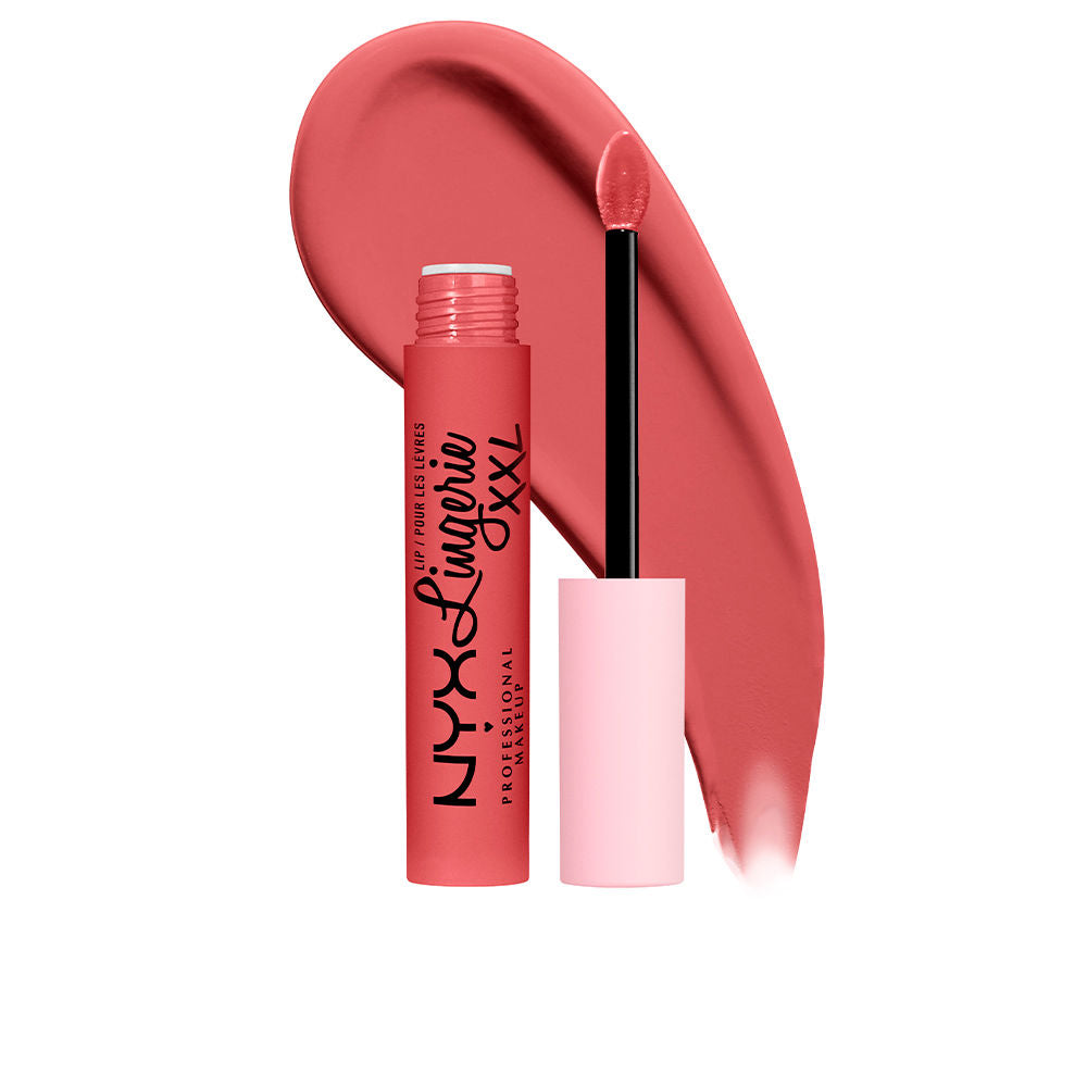 NYX Professional Makeup Lingerie XXL nestemäinen huulipuna mattapintaisella värillä 12 - Maxx out 4 ml