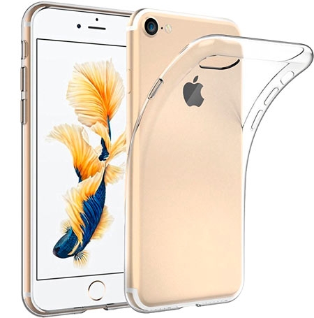 BasicPlus iPhone 8+ suojakuori - läpinäkyvä