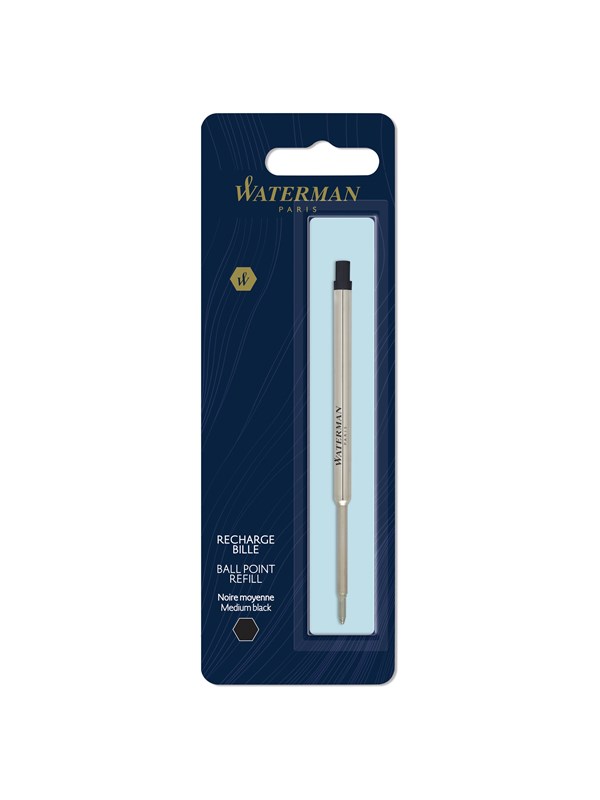 Waterman Ballpoint Pen Refill | Medium Point | Black Ink | 1 Count