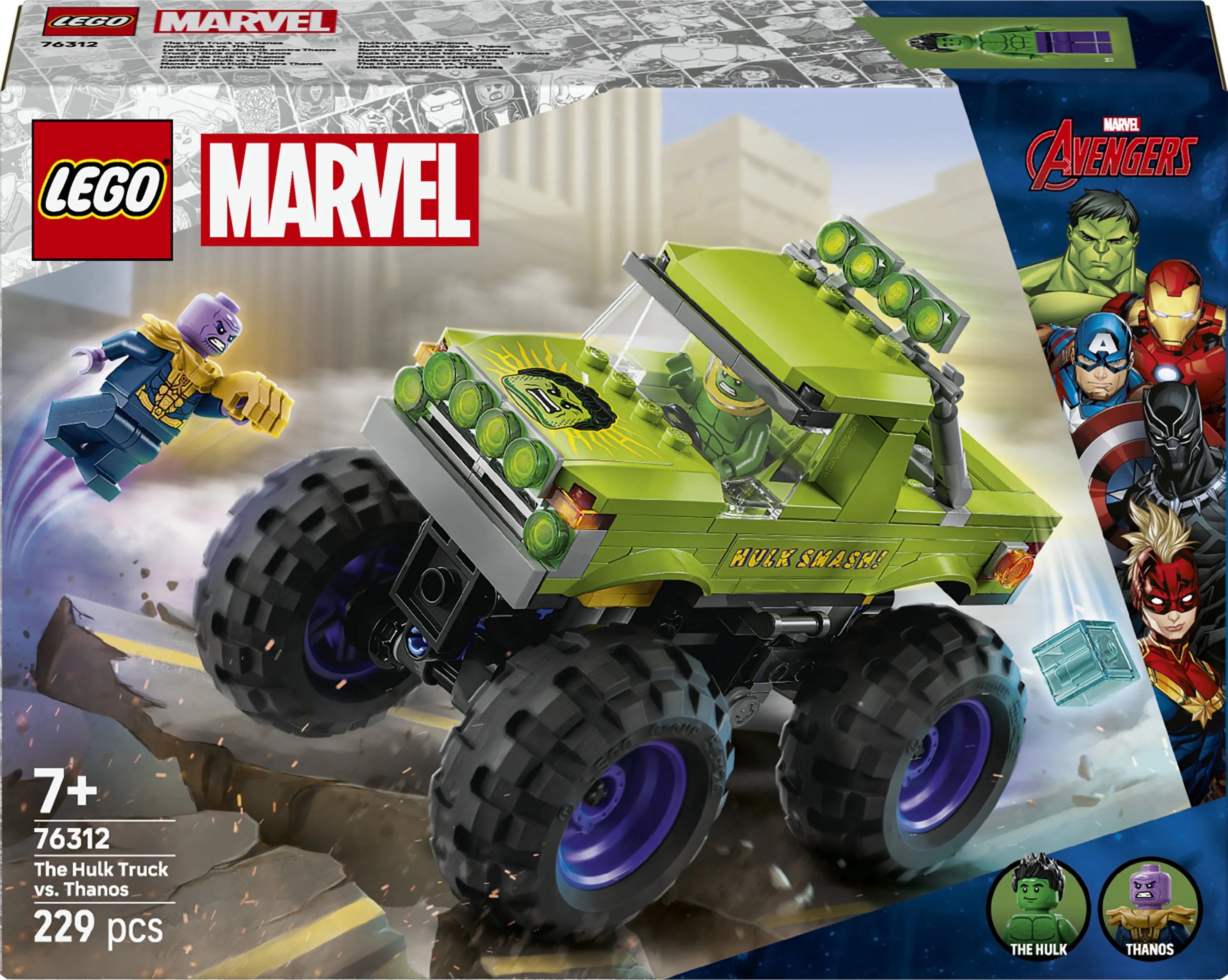 LEGO Super Heroes 76312 Hulkin monsteriauto vastaan Thanos