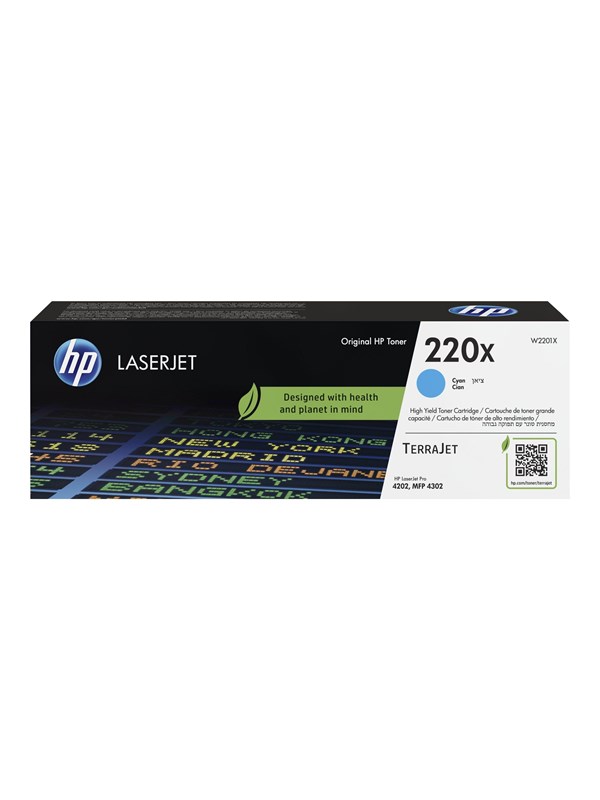 HP Toner W2201X 220X Cyan