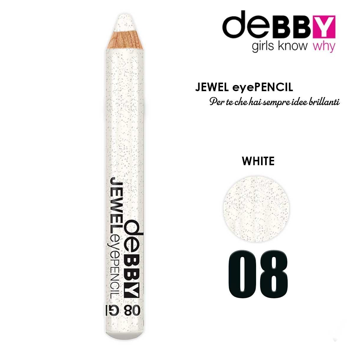 Debby Jewel Silmäkynä 08 White Glitter