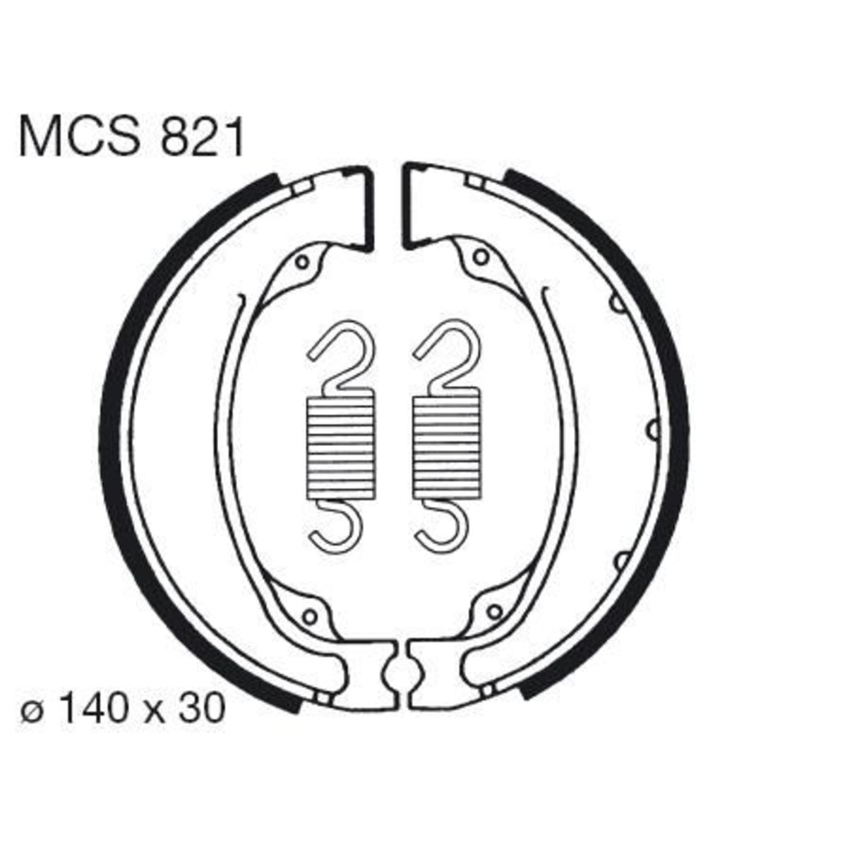 Jarrukenkäsarja TRW MCS821