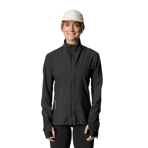 Houdini W's Pace Wind Jacketen True Black - XS