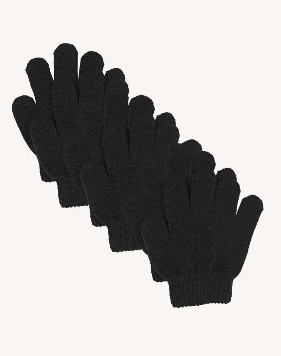Lindberg Åsbro Magic Glove, 3-P Black - 2-5 år