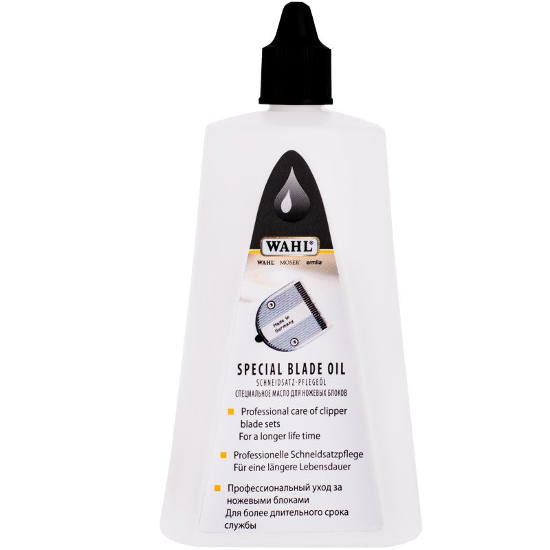 Erikoisöljy ammattikäyttöön tarkoitetuille hiustenleikkuukoneen/partatrimmerin terille MOSER 200 ml