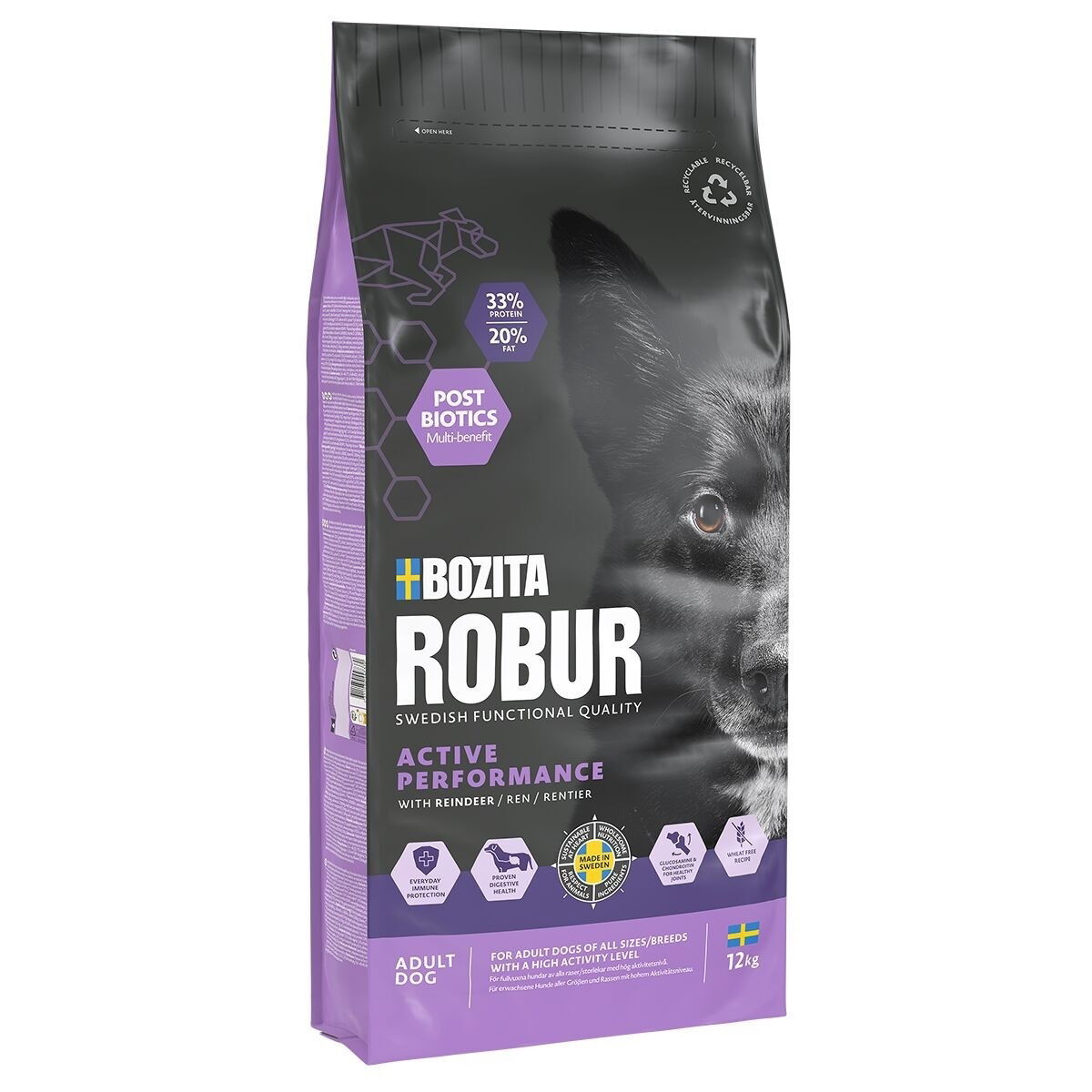 Bozita Robur Adult Performance Reindeer 2x12 kg
