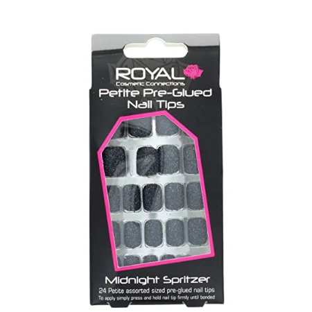 Royal Nail Tips Midnight Spritzer Petite - 24 kpl