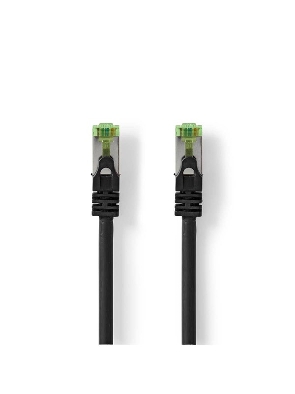 Nedis CAT7 verkkokaapeli | S/FTP | RJ45 uros | RJ45 uros | 3.00 m | Snagless | Pyöreä | LSZH | Musta | Label