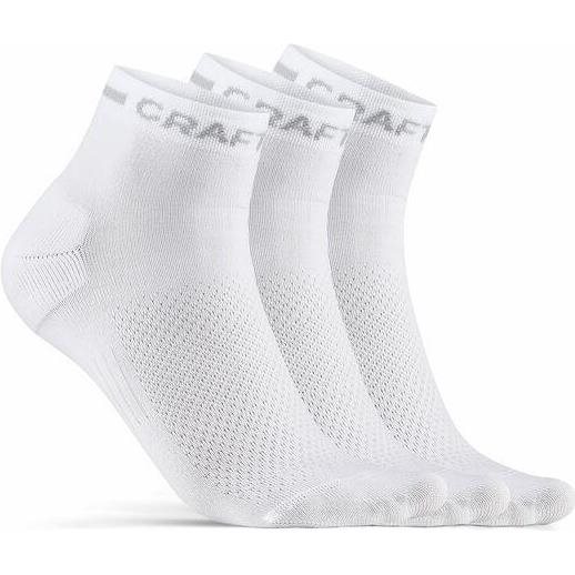 Craft Core Dry Mid Sock 3-Pack White - 34-36