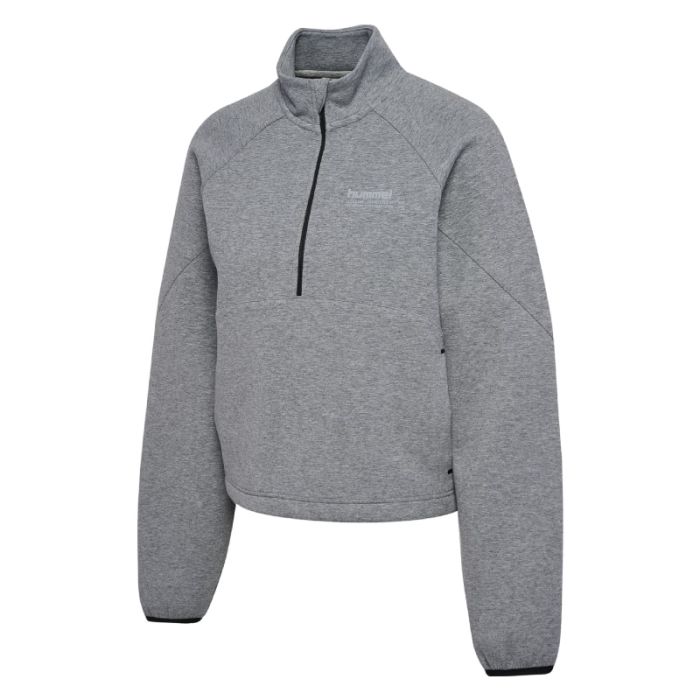 Hummel Tech Fleece Boxy Half-Zip K. XS Harmaa Naiset