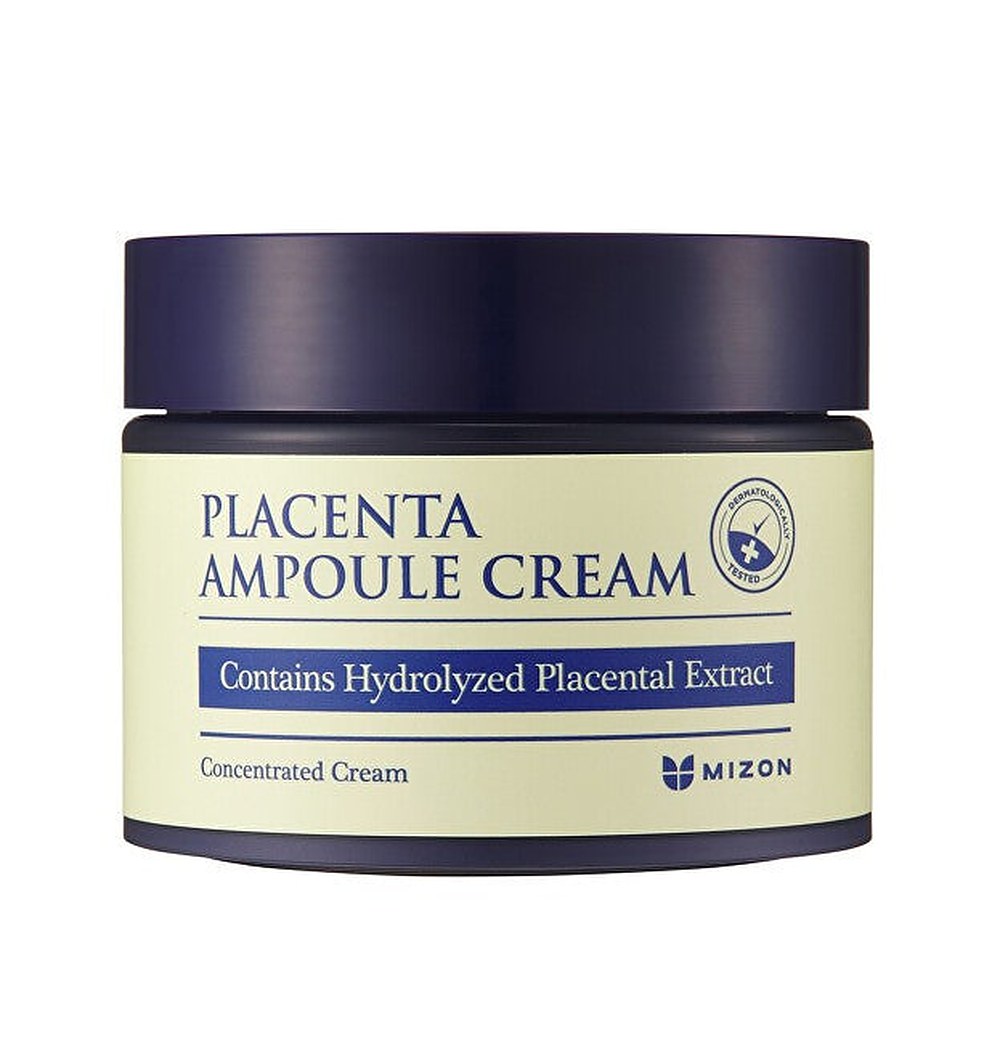 Mizon Ihovoide, joka sisältää 1500 mg istukkaa (Placenta Ampoule Cream) 50 ml
