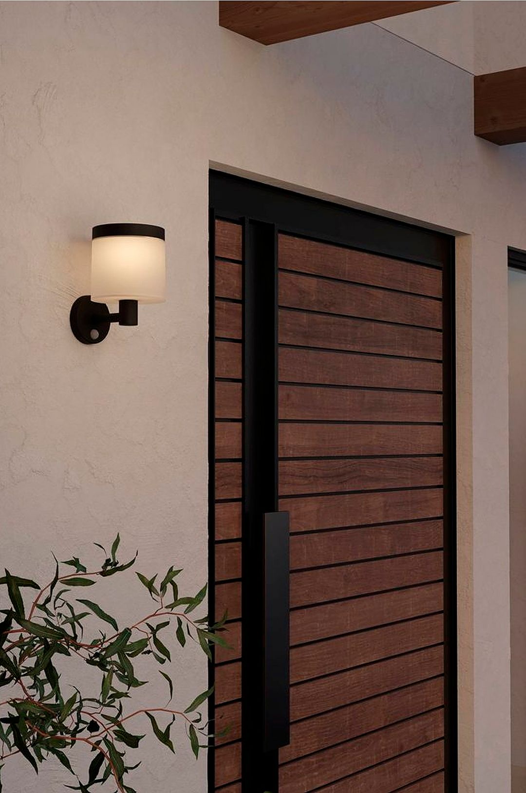 EGLO PANTETE outdoor wall lamp solar cell black