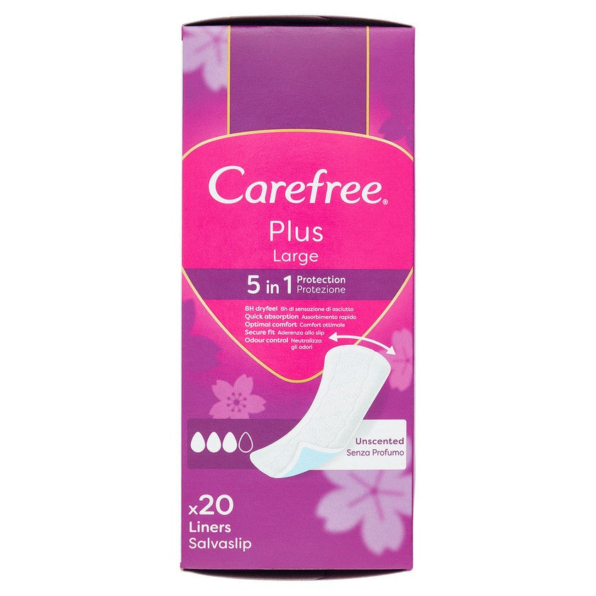 Carefree Carefree Plus Large pikkuhousunsuojat - 20 kpl 1 yksikkö