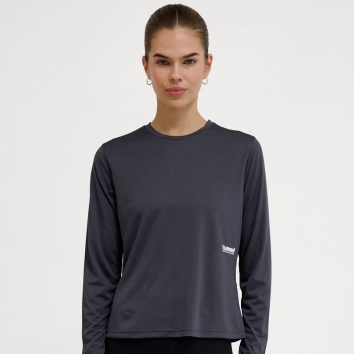 Hummel Pulse Workout LS Tee K. XL Sininen Naiset