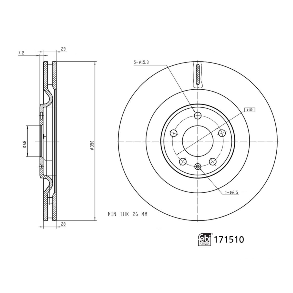 Jarrulevy FEBI BILSTEIN 171510