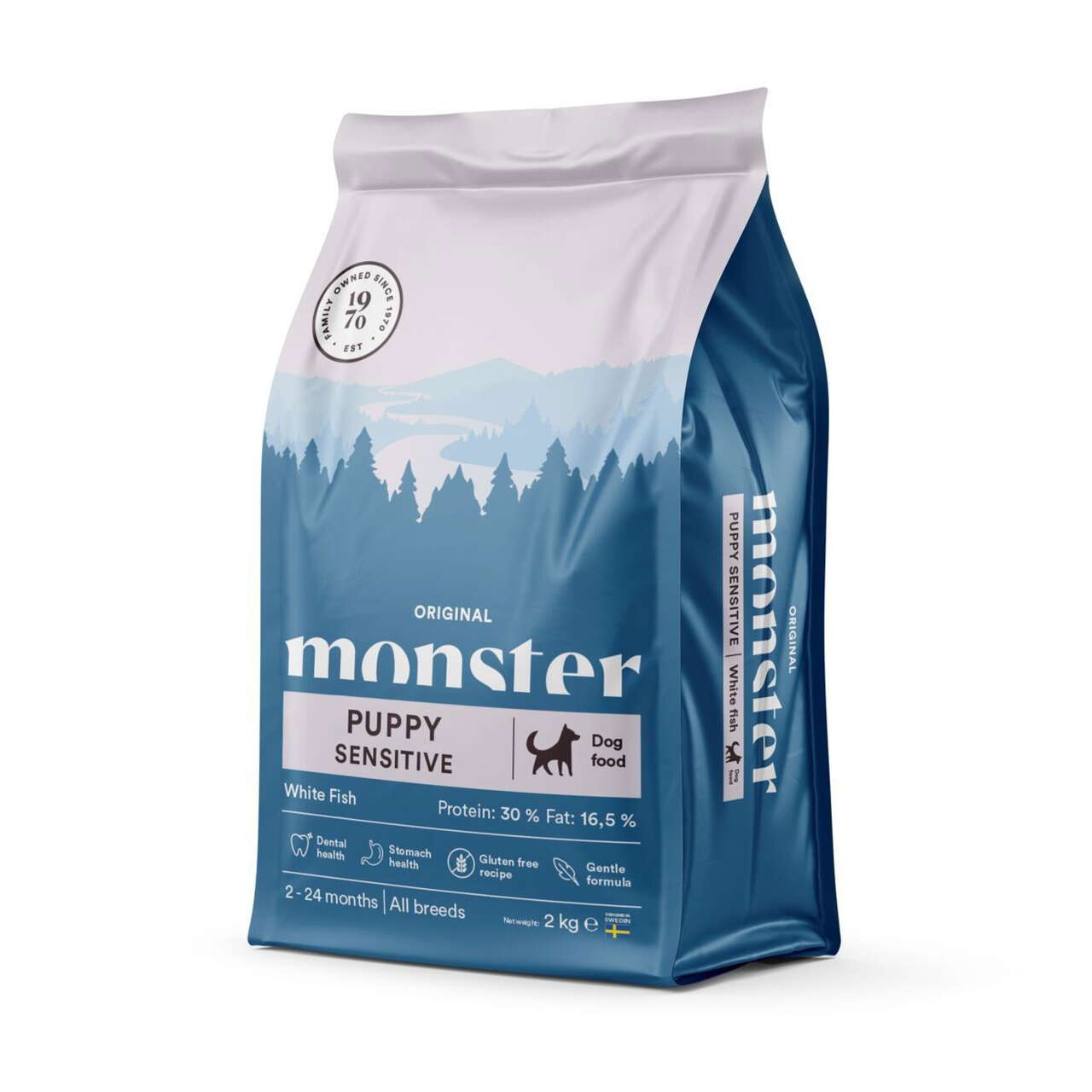Monster Dog Original Puppy Sens. White Fish 2 kg