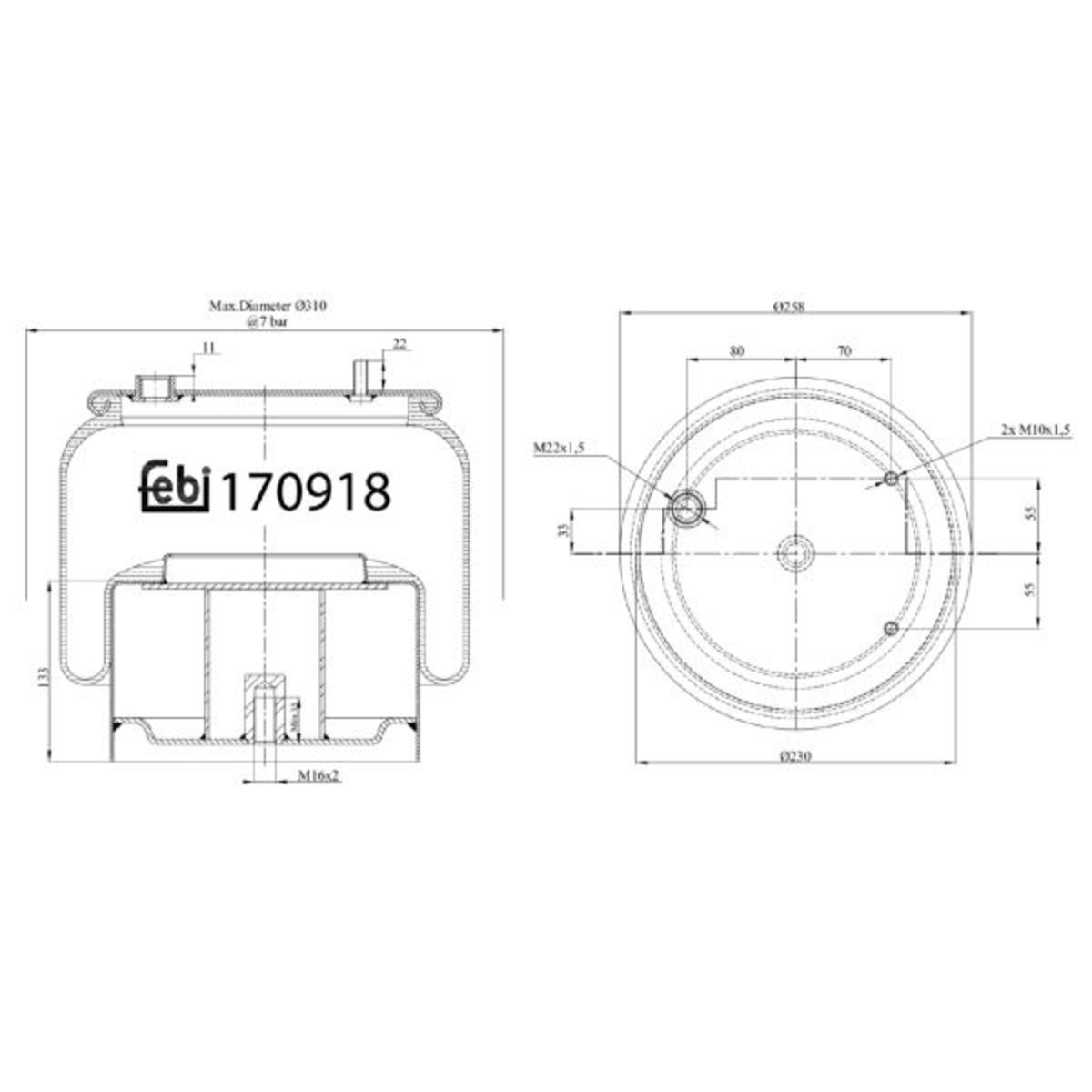Metallipalje, ilmajousitus FEBI BILSTEIN 170918