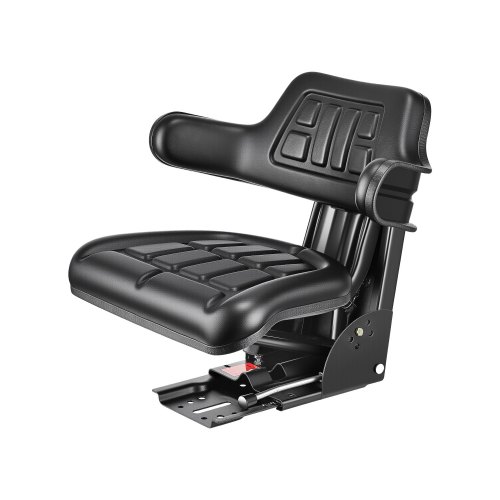 VEVOR Universal Forklift Seat, Waterproof Tractor Suspension Seat with Adjustable Back, Secure Tractor Seat with Micro Switch, Widely Compatible Seat for Skid Loader Bulldozer
