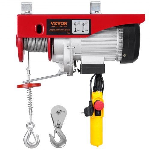 VEVOR Electric Hoist Crane Winch 798.3 kg with 426.7 cm Wired Remote Control 230V