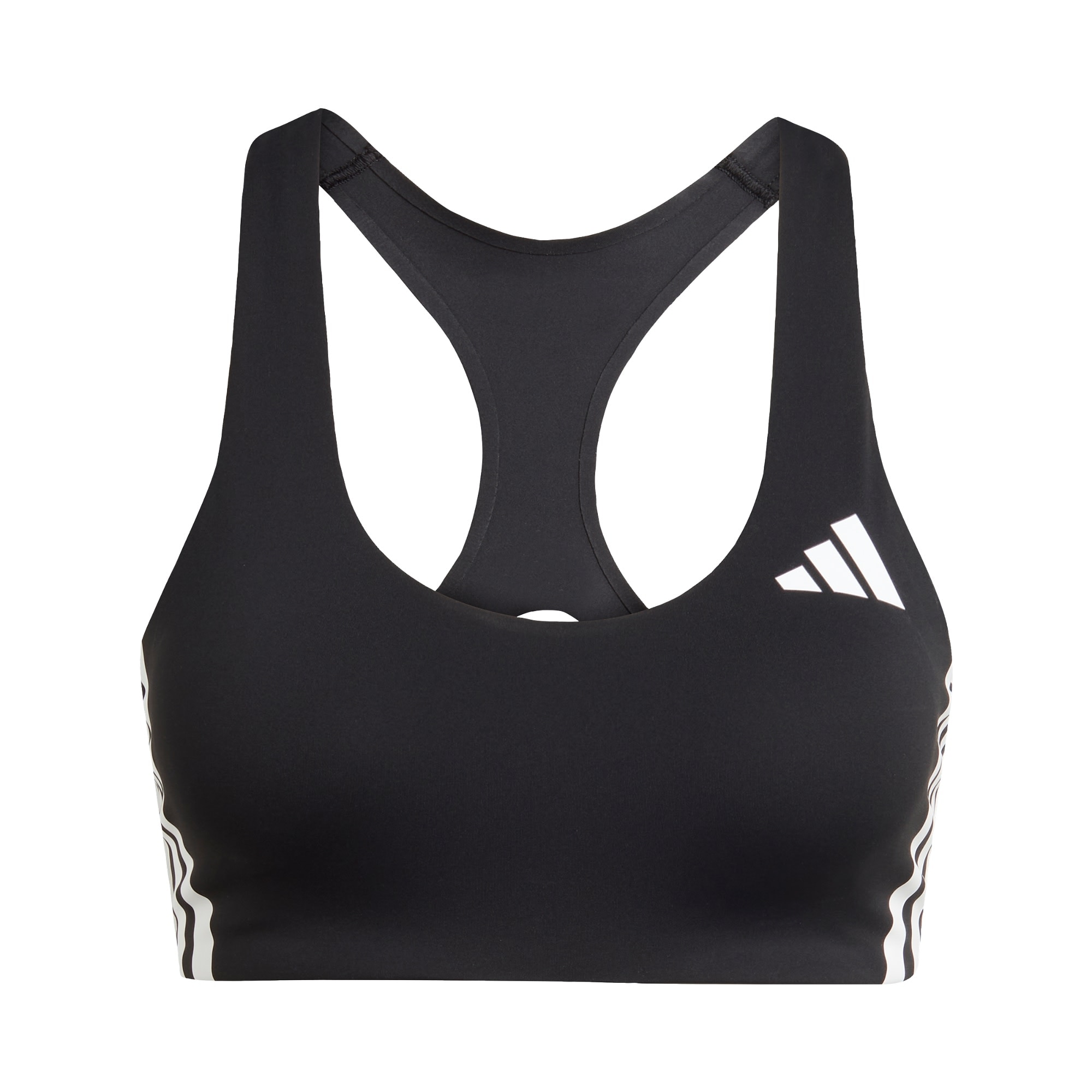 ADIDAS PERFORMANCE Urheilurintaliivit 'Adizero' musta / valkoinen