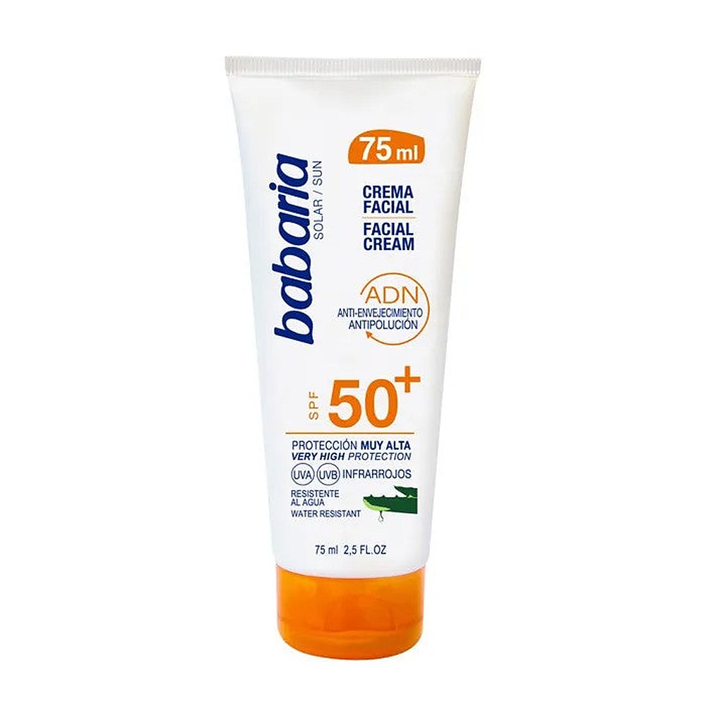 Babaria Spf50 Aloe Vera vettä hylkivä kasvovoide 75 ml