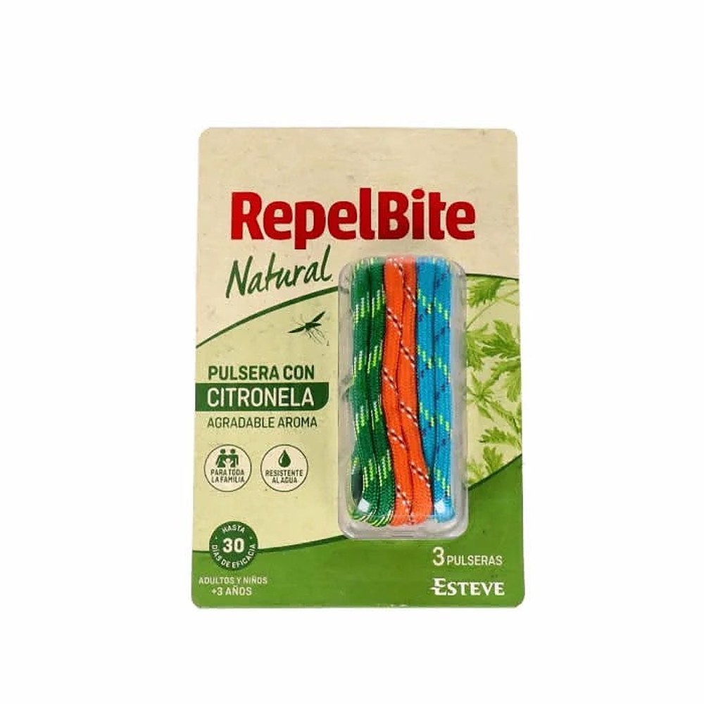 REPEL BITE Hyttysiä karkottava rannekoru köydestä Naturale